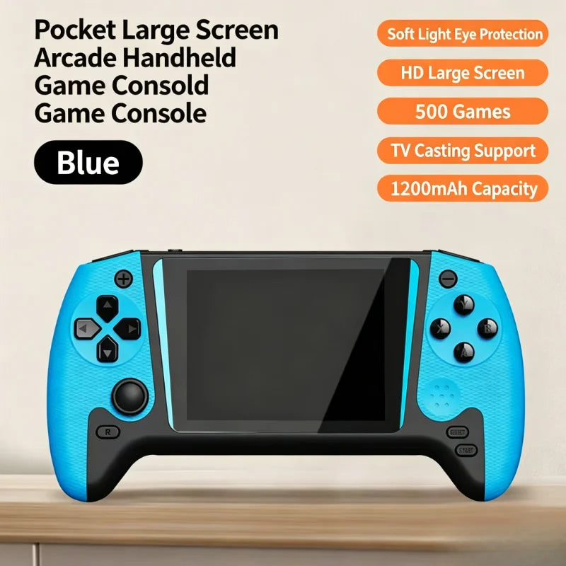 Q21 Retro Handheld Arcade Game Console, 3.5‑Inch HD Screen Dual Joystick, TV Connectable Portable Vintage Gaming Console for Chi