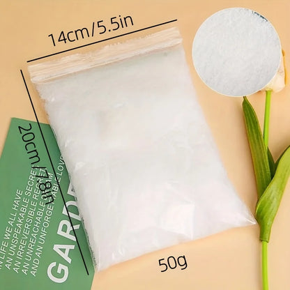 100g Artificial Snow Flakes, Fake Snow for Christmas Decor & Winter Crafts