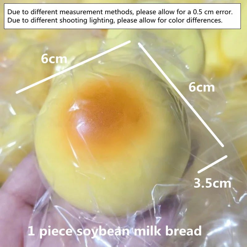 TY Squishy Simulated Milk Bread Slow Rising Squeeze Squishy Toys Stress Relief Sensory Fidget Toys for Anxiety ADHD Autism