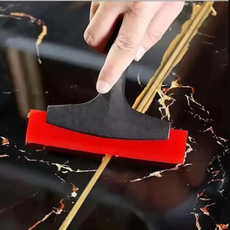 Rubber Squeegee Tile Gap Cleaning Scraper, Shovel Grout for Tiling Car Film Glass Snow Ice Trowel Remover