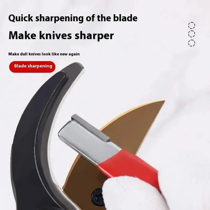 Tungsten Diamond Ceramic Sharpening Stone Professional Knife Scissor Sharpener for Kitchen Garden All Blades Shears Cutting Tool