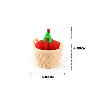 Fidget Clicker Decompression Toy 3D Printed Cute Fruit Shape Creative Anti-Stress Sensory Toy for Kids Adults Stocking Stuffer