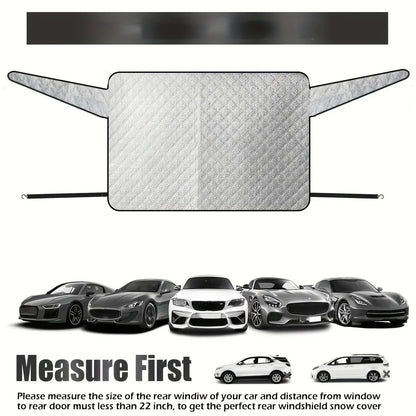 Car Winter Rear Window Snow Shield, Rear Windshield Snow Cover, Quickly Removes Snow, Prevents Ice, Frost, and Snow from Accumulating, Convenient Storage, Does Not Take up Space