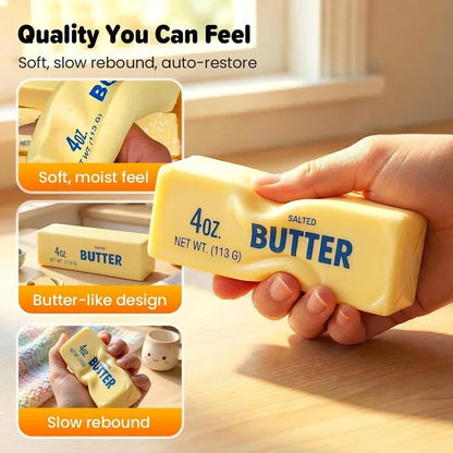 Squishy Soap Anti-Stress Toy Simulated Butter Stress-Relieving Fidget Ball for Relaxation Birthday Party Favor Gift
