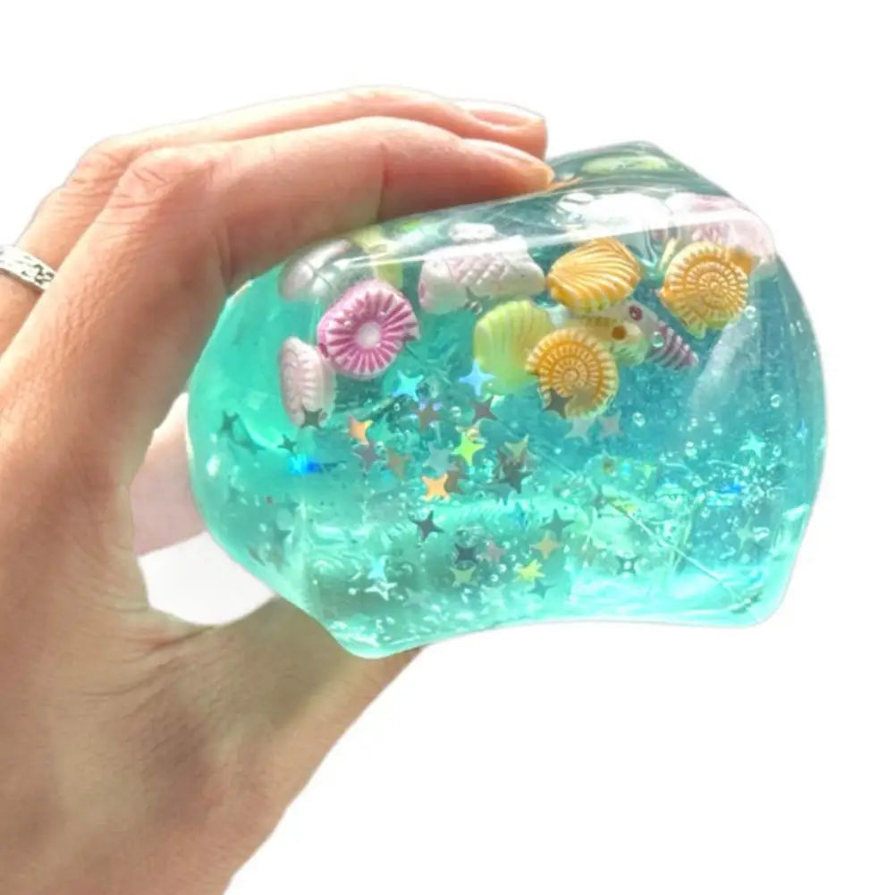 Squishy Stress Balls Cube - Ocean Sensory Fidget Toy Slow Rise Squishy Toys for Kids and Adults Squeeze Relax Gift