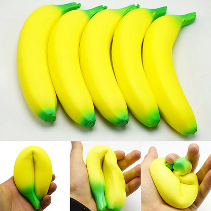 Jumbo Banana Squishy – Slow-Rise Squeeze Toy