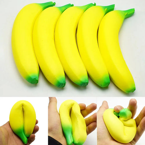 Jumbo Banana Squishy – Slow-Rise Squeeze Toy