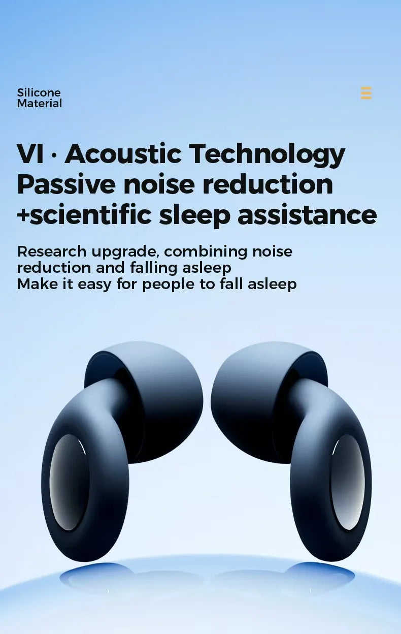 Noise Cancelling Silicone Ear Plugs Soft Sleep Earplugs For Sleep Work Study Travel