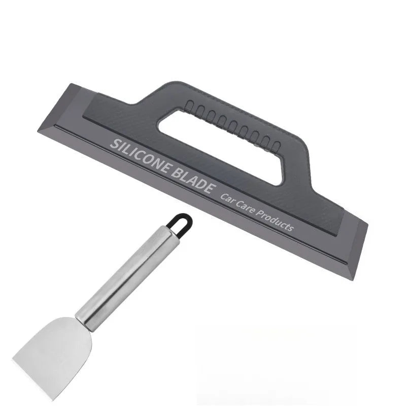Versatile Cleaning Scraper Durable Metal Stainless Steel Glue Remover Snow Shovel for Kitchen, Bathroom and Home Use New
