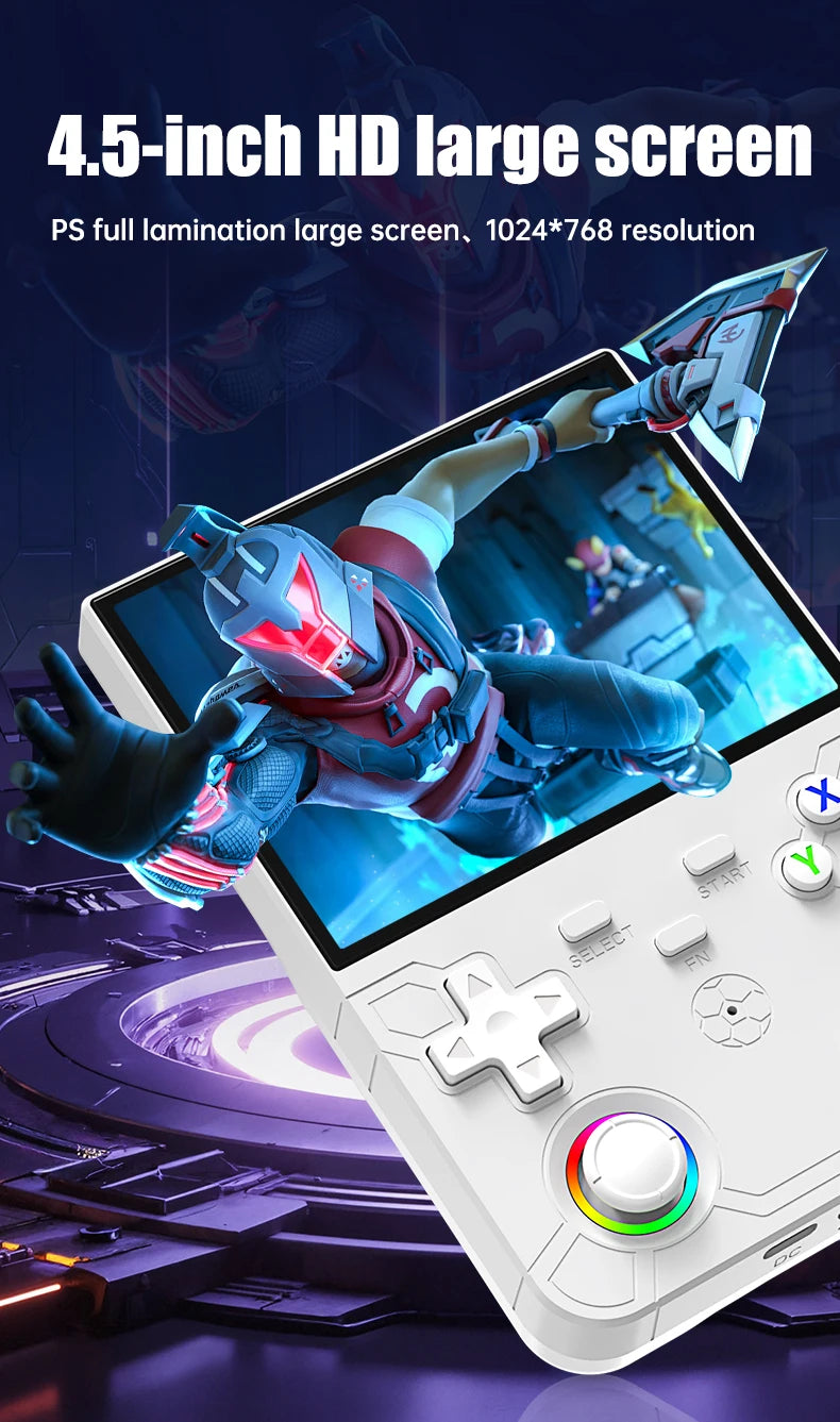 R36 Ultra X Retro Handheld Video Game Console Open Source Linux System with 4.5 Inch IPS Screen Portable Gaming Device