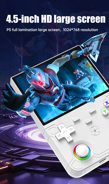 R36 Ultra X Retro Handheld Video Game Console Open Source Linux System with 4.5 Inch IPS Screen Portable Gaming Device