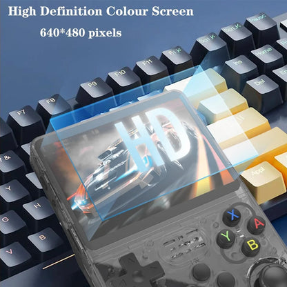Retro R36S Portable Pocket Handheld Video Game Console, 3.5" IPS Screen, 128GB Storage, Linux System Retro Gaming Player