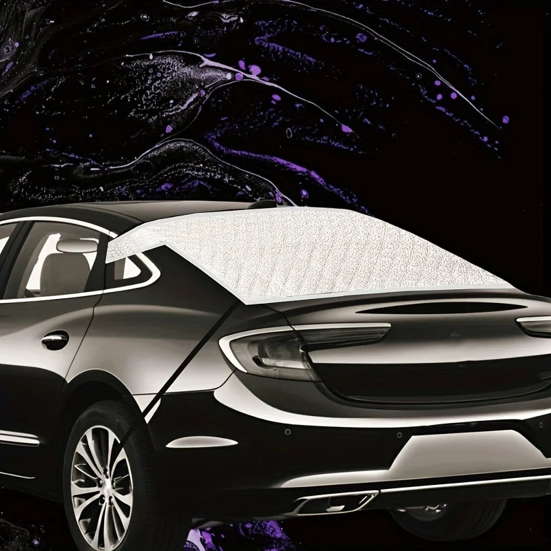 Car Winter Rear Window Snow Shield, Rear Windshield Snow Cover, Quickly Removes Snow, Prevents Ice, Frost, and Snow from Accumulating, Convenient Storage, Does Not Take up Space