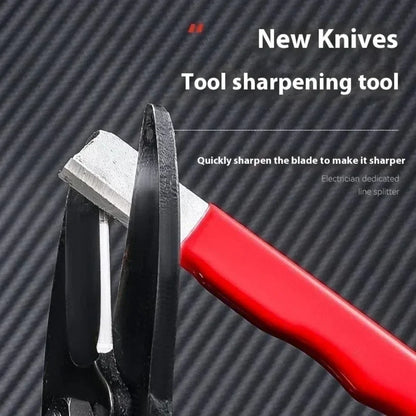 Tungsten Diamond Ceramic Sharpening Stone Professional Knife Scissor Sharpener for Kitchen Garden All Blades Shears Cutting Tool
