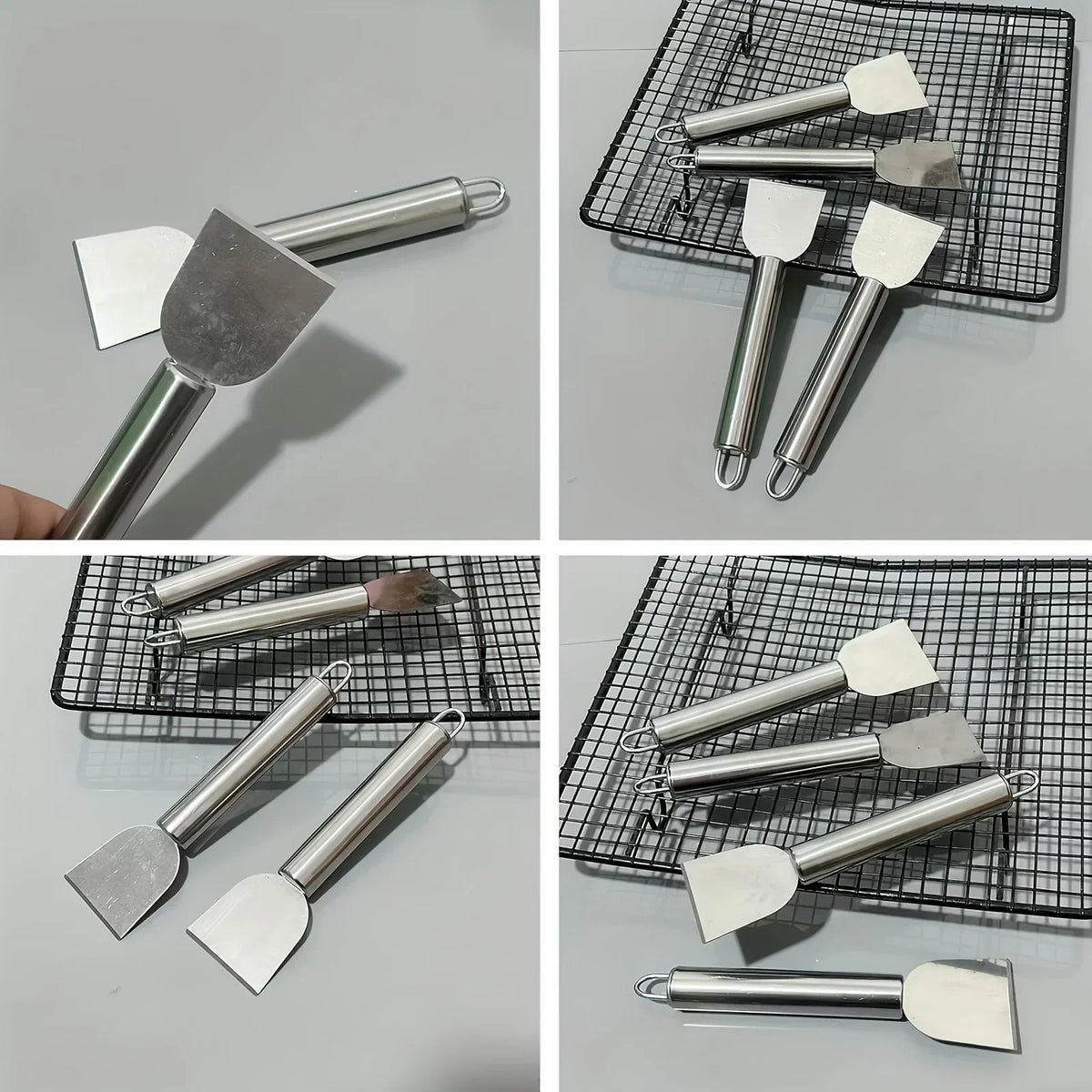 Versatile Cleaning Scraper Durable Metal Glue Remover Snow Shovel for Kitchen, Bathroom and Home Use