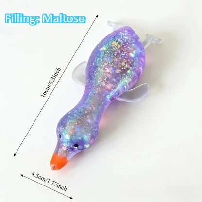 Squishy Duck Goose Stretch Fidget Toy, Cute Animal Vent Squeeze Toy, Antistress Decompression Gift for All Ages