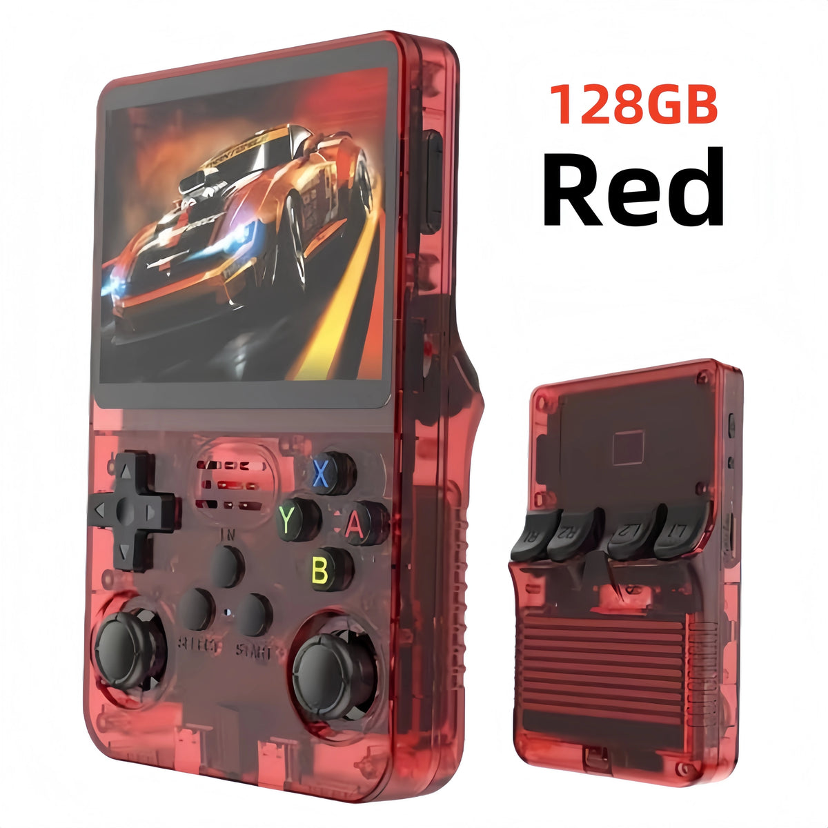 Retro R36S Portable Pocket Handheld Video Game Console, 3.5" IPS Screen, 128GB Storage, Linux System Retro Gaming Player