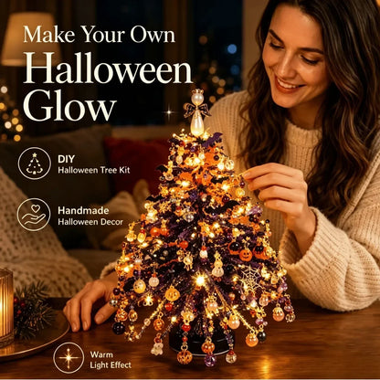 DIY Beaded Christmas Tree Kit Handmade Creative DIY Beading Project Set 3D Crystal Bead Holiday Craft Set for Women Men Home
