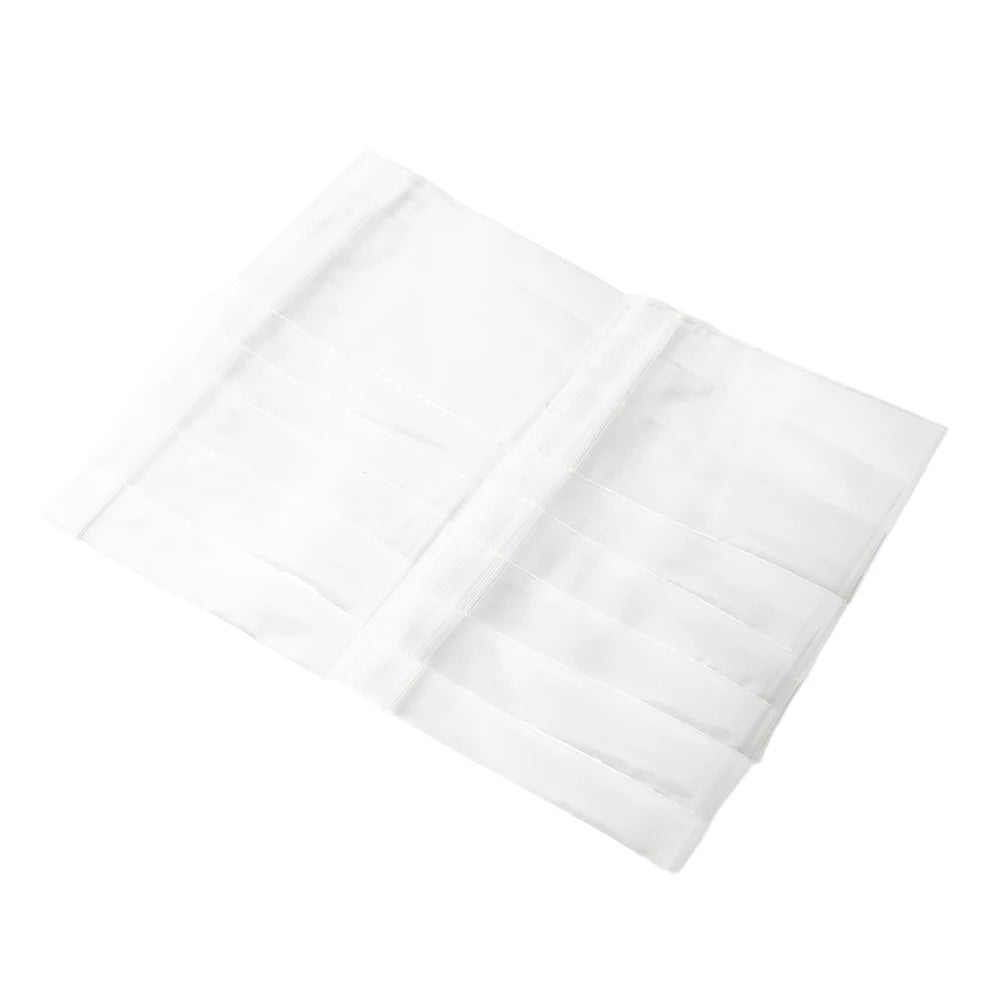 100Pcs Reclosable Clear Plastic Packaging Bags Strong Poly Zip Locks Baggies Grip Self Seal Resealable Baggy For Candy Packing