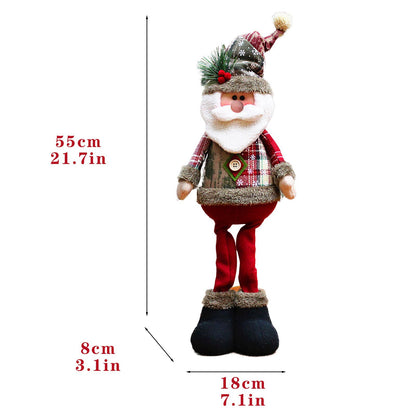 casa decoração decoracion casa Home decoration Christmas Santa Snowman-Reindeer Christmas Decoration Leg Table Mantel Decoration