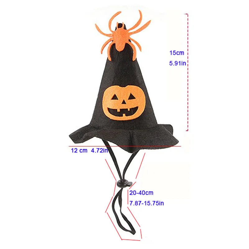 Halloween Pet Costume Set Cute Cat Cosplay Outfit Halloween Party Pet Dog Dress‑up Accessories Kitten Transformation Clothes