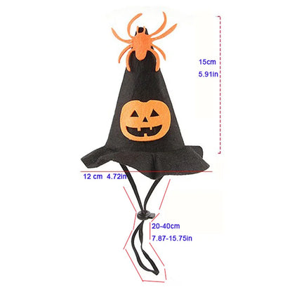 Halloween Pet Costume Set Cute Cat Cosplay Outfit Halloween Party Pet Dog Dress‑up Accessories Kitten Transformation Clothes
