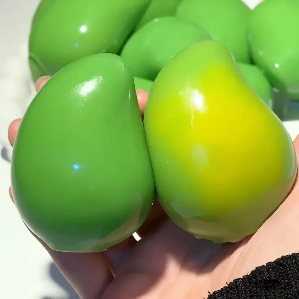Hot Selling Realistic Temperature Sensitive Color Changing Mango Stress Relief Squeeze Fidget Toy ASMR for Adults Stress Relief