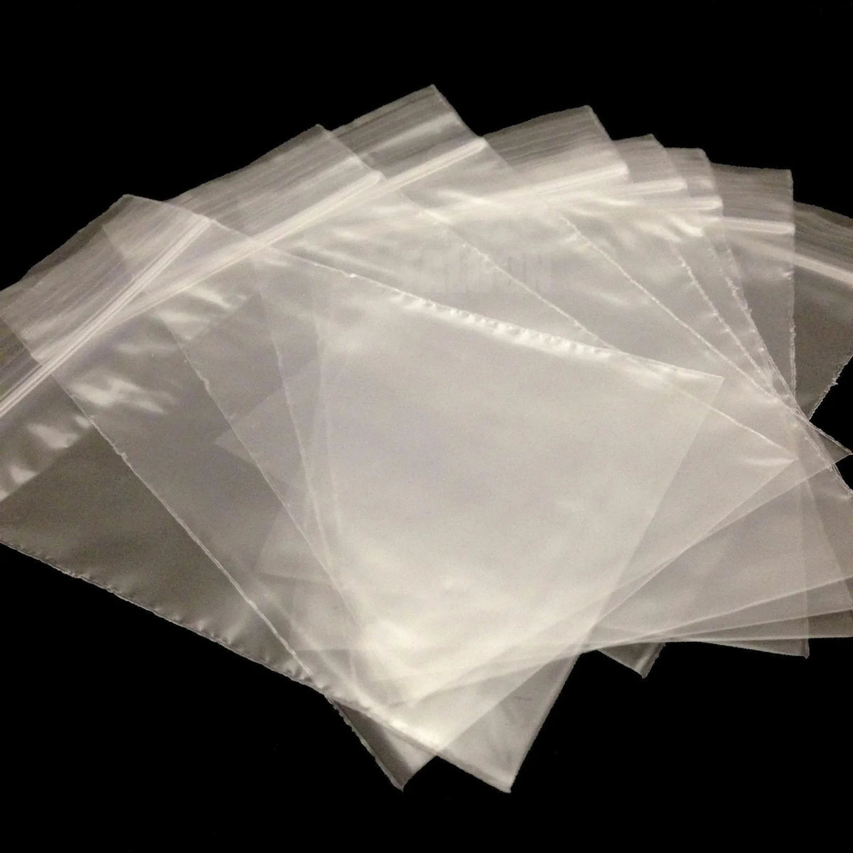 100Pcs Reclosable Clear Plastic Packaging Bags Strong Poly Zip Locks Baggies Grip Self Seal Resealable Baggy For Candy Packing