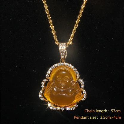 Can Open Bronze Mirror Box Pendant Women\'s Charm Retro Necklace Exquisite Handicrafts Oval Imitation Jade Jewelry Birthday Gift