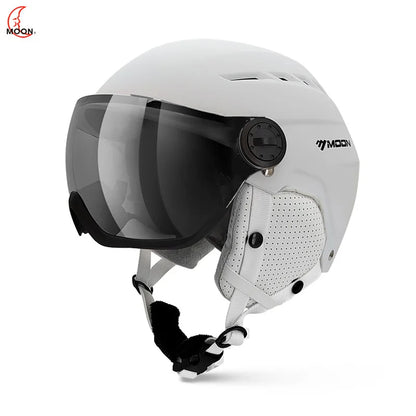 Moon Hot Selling Ski Snowboard Helmet ABS+EPS Integrated Goggle Shield Low Weight Adults Men Women Ski Helmet