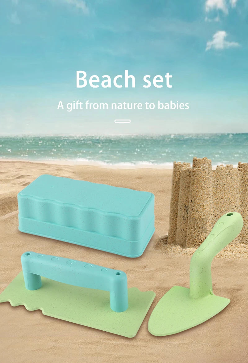 3 pieces of snow beach toy sand fun brick sand castle mold for winter and summer build snow outdoor children's birthday toy gift