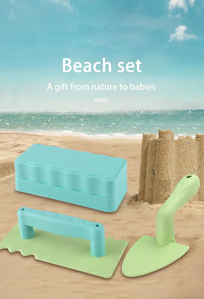 3 pieces of snow beach toy sand fun brick sand castle mold for winter and summer build snow outdoor children's birthday toy gift