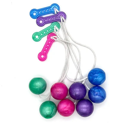 Fidget For Anxiety Click Clack Clackers Balls On A String Finger Toy Stress Adults Kids Juguete Para Aliviar El Estrés Gift
