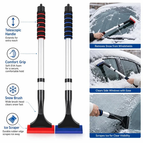 Ice Scraper Snow Brush For Car Windshield Frost Removal Winter Auto Windows Defroster Car Snow Shovel Cleaning Removal Tool T0T3