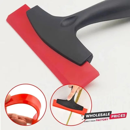 Rubber Squeegee Tile Gap Cleaning Scraper, Shovel Grout for Tiling Car Film Glass Snow Ice Trowel Remover