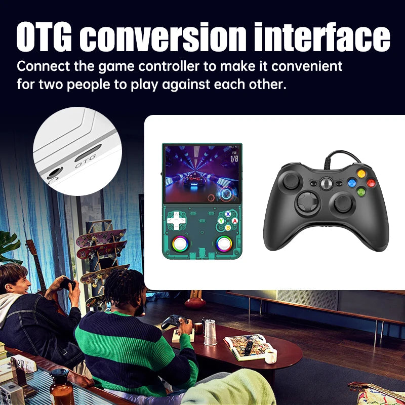 R36 Ultra X Retro Handheld Video Game Console Open Source Linux System with 4.5 Inch IPS Screen Portable Gaming Device