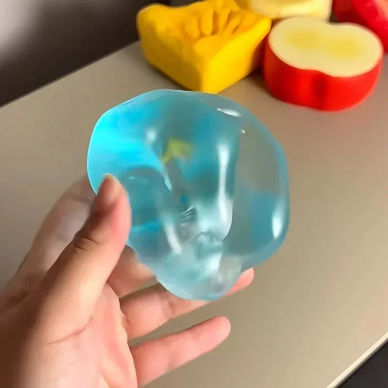 A1 Maltose Squishy Toys Anti Stress Sensory Fidgets Toy Soft Simulated Transparent Blue Maltose Slow-rebound Decompression Toy