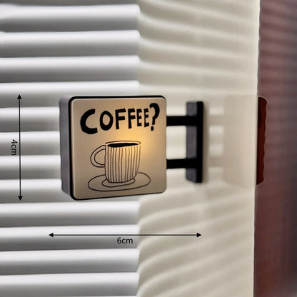 Mini Lightbox Fridge Magnet Coffee Japanese Creative Tourism Souvenir Magnetic Luminous Light Box Home Decoration Gift