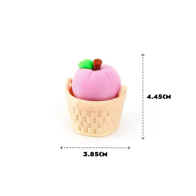 Fidget Clicker Decompression Toy 3D Printed Cute Fruit Shape Creative Anti-Stress Sensory Toy for Kids Adults Stocking Stuffer