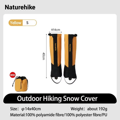 Naturehike Outdoor Trekking Snow Leggings Waterproof Snow Boot Shoe Cover Adjustable Warm Foot Cover Skiing Climbing Snowshoeing
