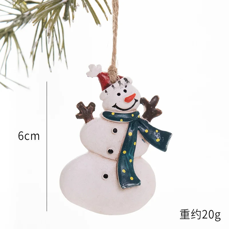 2022 Christmas Tree Decorations Christmas Resin Pendant Ornaments Home Decor DIY Kids Toys Gifts DIY Handmade Jewelry