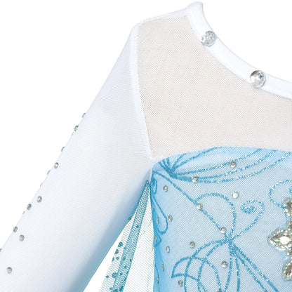 Summer Fancy Queen Elsa Anna Costume Girls Princess Dress Toddler Halloween Cosplay Party Vesidos For 2-10 Years