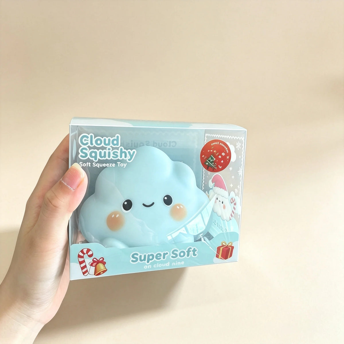 Squishy Cloud Shape Stress Relief Toy, Soft Silicone Sensory Fidget, Cute Kawaii Desk Decor for Adults