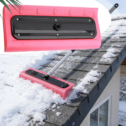 Snow Roof Rake with No-Scratch Head Foam Snow Broom Winter Snows Removal Tool Time Saving For Windshields Solar Panels