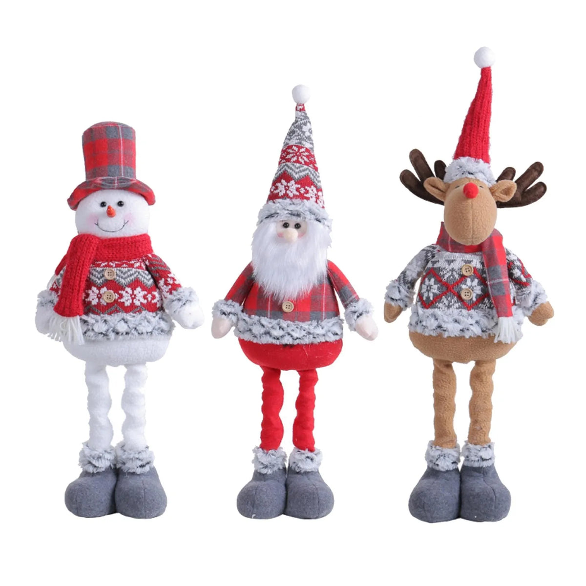 casa decoração decoracion casa Home decoration Christmas Santa Snowman-Reindeer Christmas Decoration Leg Table Mantel Decoration
