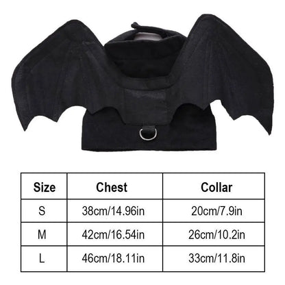 -Halloween Pet Costume - Cute Black Bat Wings Harness Costume For Cats And Dogs, Halloween Party Cosplay, Pet Supplies