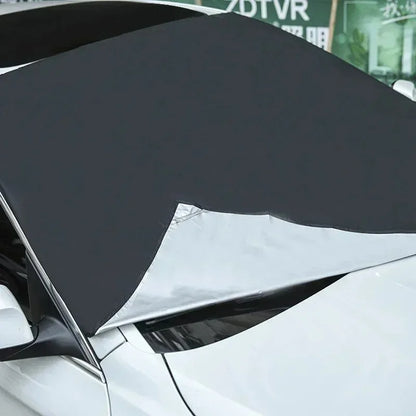 Car Magnetic Snow Shield Winter Front Windshield Cover Anti-frost Sun Protection Half Car Cover Insulated sunshade