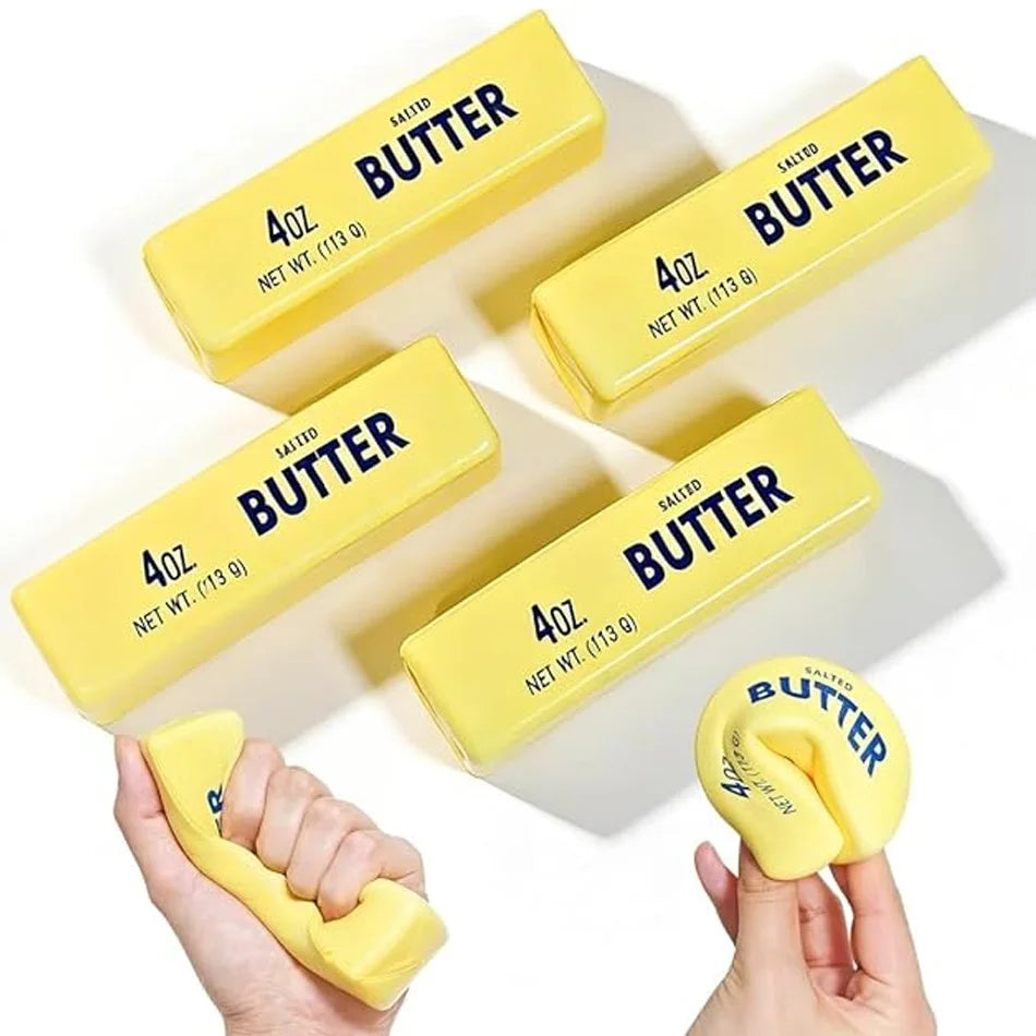 Squishy Soap Anti-Stress Toy Simulated Butter Stress-Relieving Fidget Toy Squishy Ball Relaxing Gift Party Favor Birthday Gift