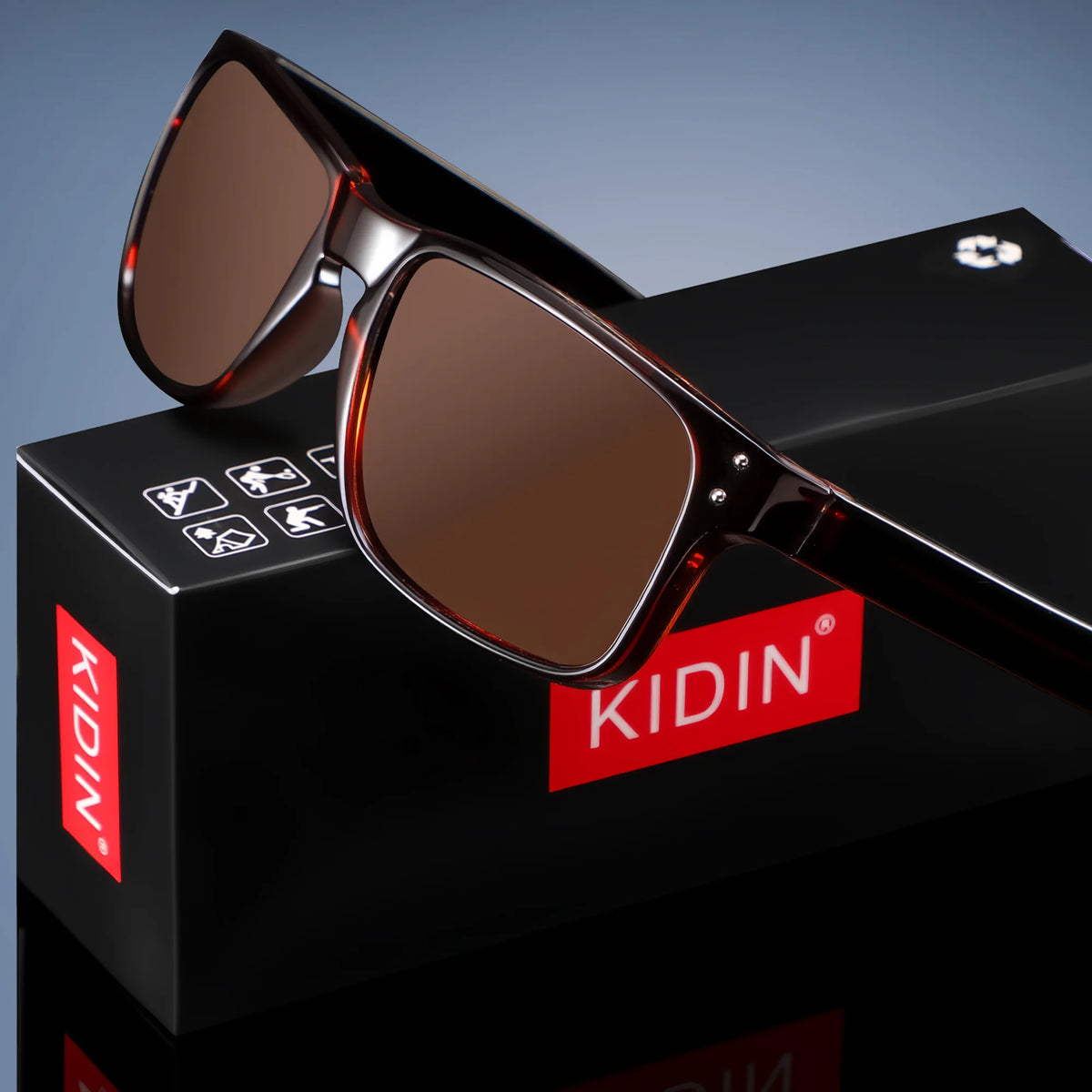 2026 NEW KIDIN Eco-Friendly Polarized Sunglasses Square Outdoor Sports Party Beach Women Men Sun Glasses UV400