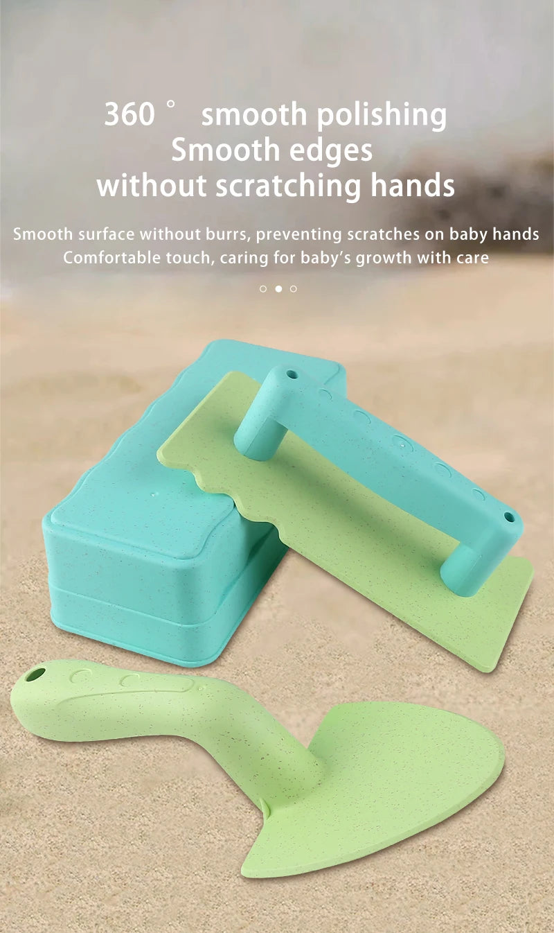 3 pieces of snow beach toy sand fun brick sand castle mold for winter and summer build snow outdoor children's birthday toy gift